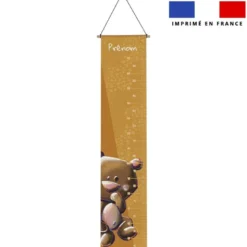 Coupon pour toise personnalisé - Bébé Ours - Création Stillistic