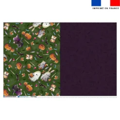 Coupon pour tote-bag motif fantômes vert - Création Stillistic