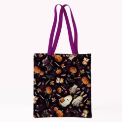 Coupon pour tote-bag motif fantômes noir - Création Stillistic