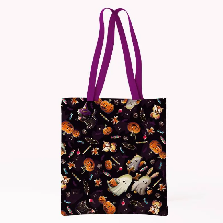 Coupon pour tote-bag motif fantômes noir - Création Stillistic