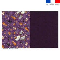 Coupon pour tote-bag motif fantômes violet - Création Stillistic
