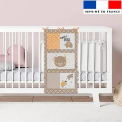 Coupon pour vide-poches motif baby ours marron et ocre