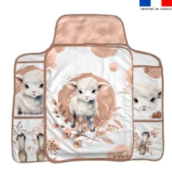 Coupon tapis à langer agneau aquarelle