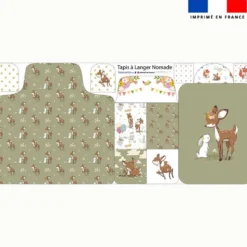Coupon tapis à langer animaux de la clairière