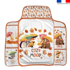Coupon tapis à langer animaux d'automne