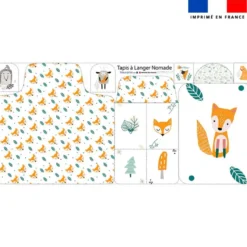 Coupon tapis à langer animaux de la forêt