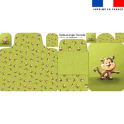 Coupon tapis à langer bébé singe - Création Stillistic