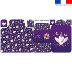 Coupon tapis à langer chouette magicienne - Création Stillistic