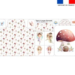 Coupon tapis à langer fées et papillons et maisonnettes