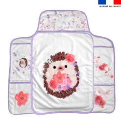 Coupon tapis à langer hérisson aquarelle