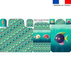 Coupon tapis à langer poissons bonbons - Création Stillistic