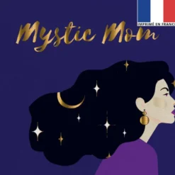 Coupon 45x45 cm bleu foncé motif mystic mom