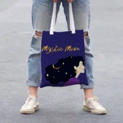 Coupon 45x45 cm bleu foncé motif mystic mom