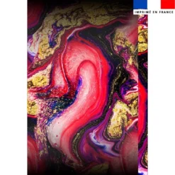 Coupon 135x200 cm de mousseline pour poncho de plage motif magma