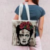 Coupon 45x45 cm - Femme mexicaine - Création Anne-Sophie Dozoul