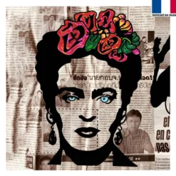 Coupon 45x45 cm - Femme mexicaine - Création Anne-Sophie Dozoul