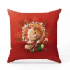 Coupon 45x45 cm imprimé bébé lion de noel - Création Stillistic