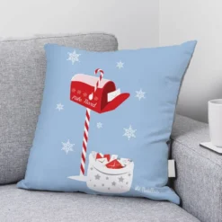 Coupon 45x45 cm imprimé boite aux lettres du père noel - Création Nidillus Carémoli