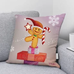 Coupon 45x45 cm imprimé bonhomme pain d'épices - Création Nidillus Carémoli