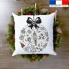 Coupon 45x45 cm motif boule de noel casse-noisette