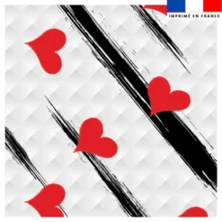 Coupon 45x45 cm motif coeur