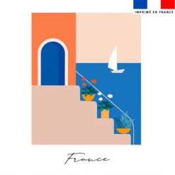 Coupon 45x45 cm motif France