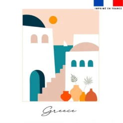 Coupon 45x45 cm motif Grèce