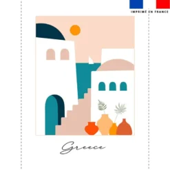 Coupon 50x70 cm motif Grèce