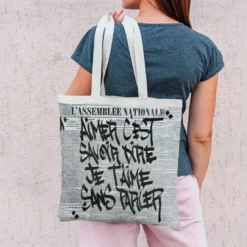 Coupon 45x45 cm motif je t'aime sans parler - Création Alex Z