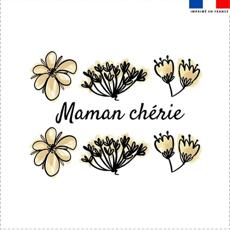 Coupon 45x45 cm motif maman chérie