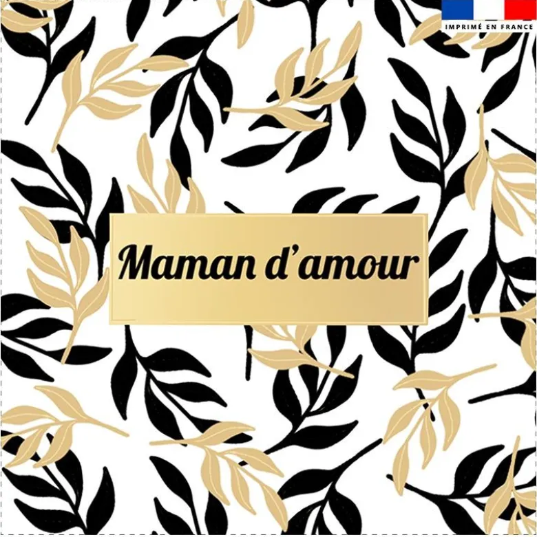 Coupon 45x45 cm motif maman d'amour