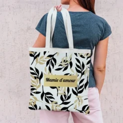 Coupon 45x45 cm motif mamie d'amour