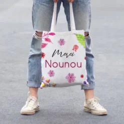 Coupon 45x45 cm motif merci nounou