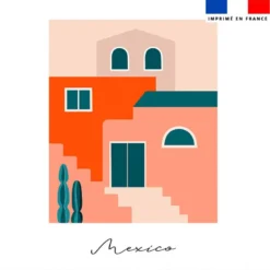 Coupon 45x45 cm motif Mexique