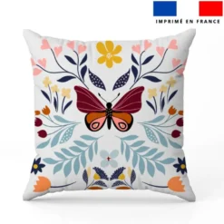 Coupon 45x45 cm motif papillon