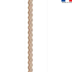 Coupon 45x150 cm tissu imperméable motif waves effet liège pour transat