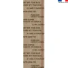 Coupon 45x150 cm tissu imperméable motif coffee effet toile de jute pour transat
