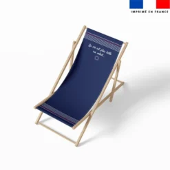 Coupon 45x150 cm tissu imperméable motif marinière pour transat