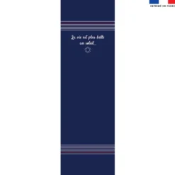 Coupon 45x150 cm tissu imperméable motif marinière pour transat