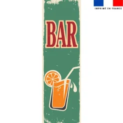 Coupon 45x150 cm tissu imperméable motif cocktail pour transat