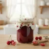 Cueillette de cerises - Fond écru