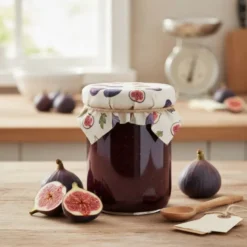 Cueillette de figues - Fond écru