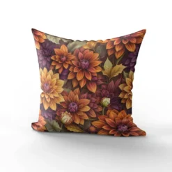 Dahlia effet 3D - Fond lie de vin