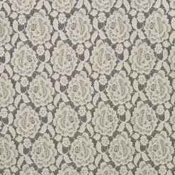 Dentelle extensible Alice écrue motif fleur