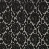 Dentelle extensible Alice noire motif fleur