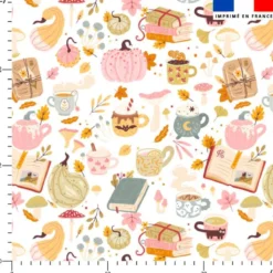 Douceurs d'automne pastel - Fond blanc