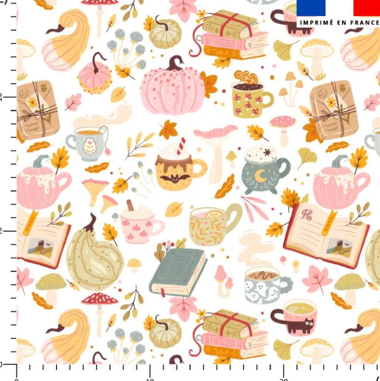 Douceurs d'automne pastel - Fond blanc