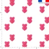 Duo coeurs roses - Fond blanc