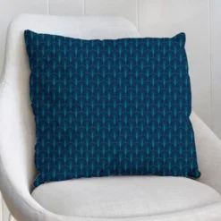 Ecaille art déco vert canard - Fond bleu