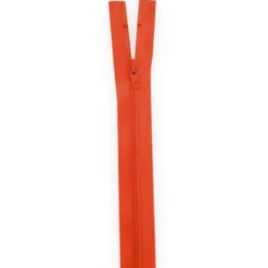 Fermeture 30 cm non séparable col 053 rouge orangé